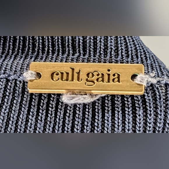 Cult Gaia • Tory Knit Top in Charcoal - Picture 4 of 7